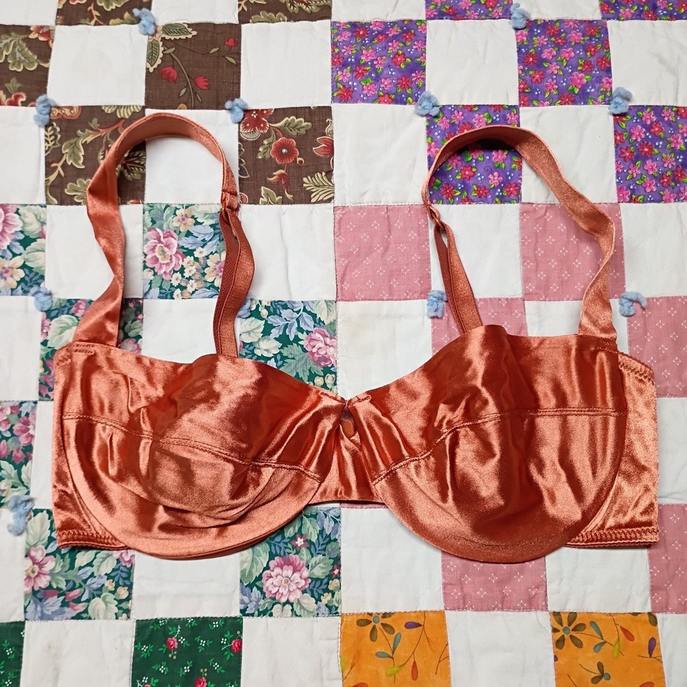 Vintage Victoria Secret Gold Label‎ High Luster Second Skin Copper Satin 2243